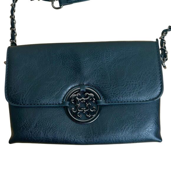 Sam & Hadley Black Shoulder Bag Chain Shoulder Strap Purse - Picture 1 of 9